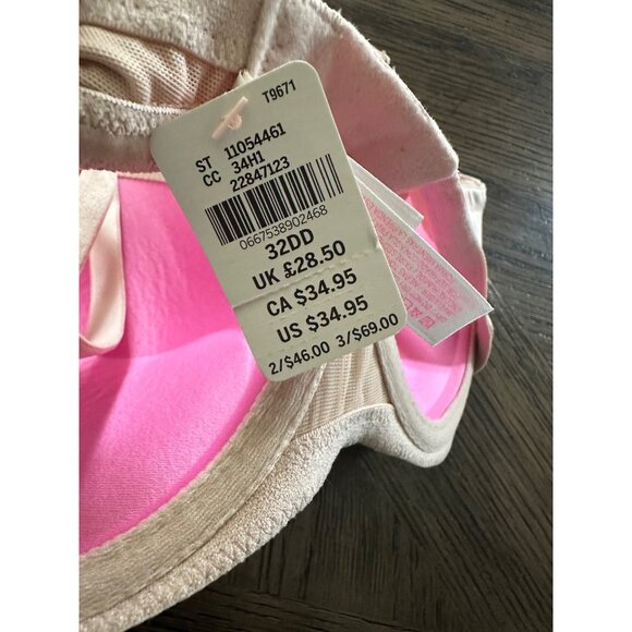 5 Victoria's Secret Pink 32DD Multi-Way Push-Up Bra Assorted Colors & Patterns - Picture 3 of 12